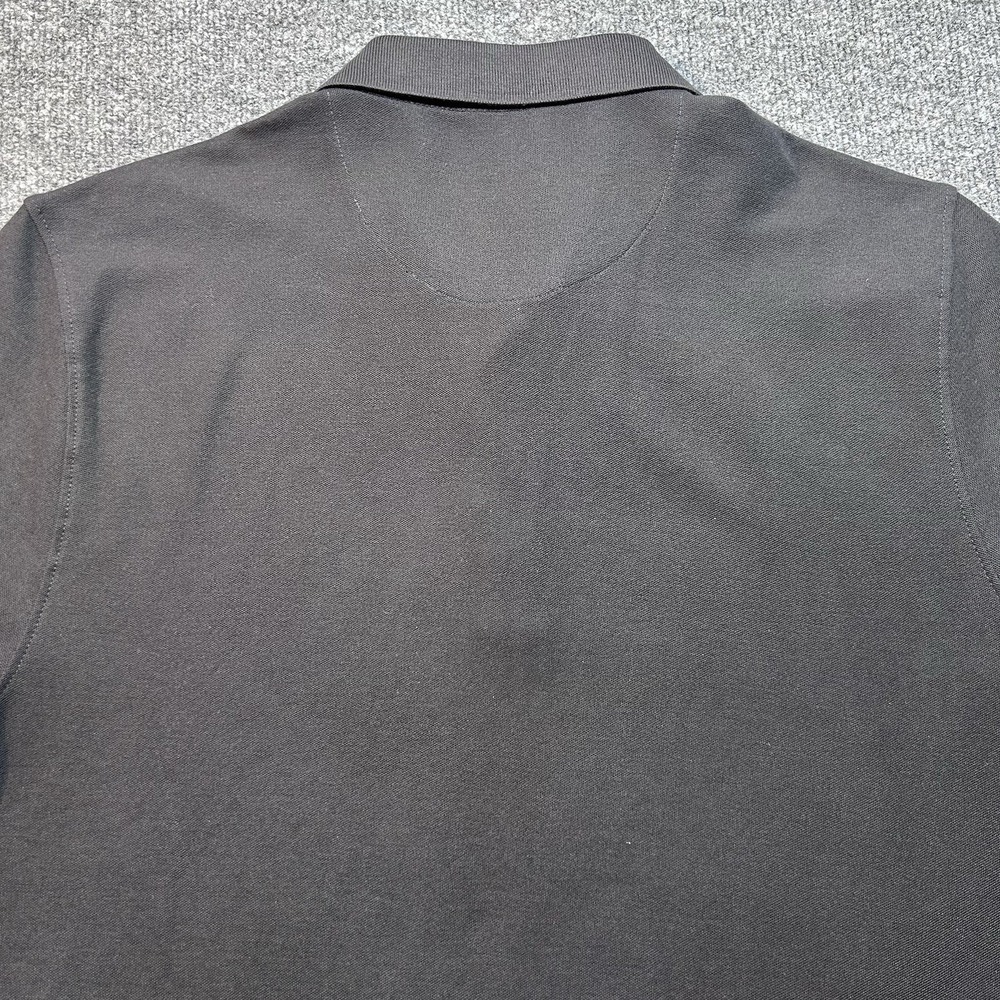 Calvin Klein Polo Shirt Mens Large Black Logo Collared Short Sleeves Casual - Picture 7 of 7